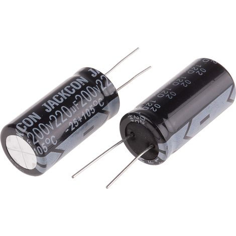 Condensateur RS PRO 220µF, 200V c.c.