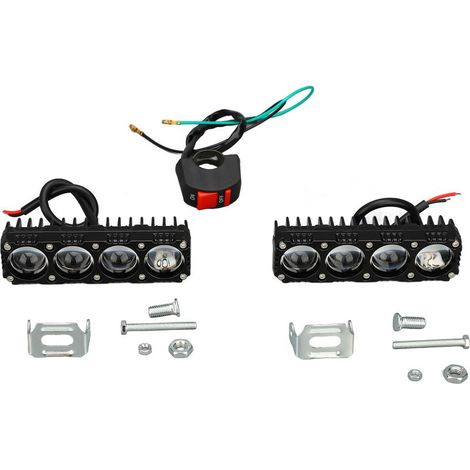 Feux auxiliaires LED pour moto, alimentation CC 9-80 V, étanches IP68, mini phares LED, projecteurs de conduite, projecteurs de travail. (1/5)