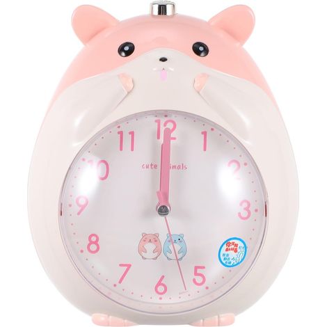 Réveil Hamster Silencieux Veilleuse Lumineuse Rose pour Garçon (1/5)