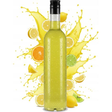 Botella de vidrio CRYSTAL 500 ml BOTELLAS PARA LICOR DE VINO Y ZUMO MOONLIGHT