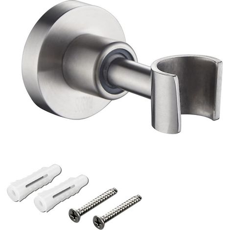 304 Stainless Steel Adjustable Shower Bracket - Wall Mount Shower Head Holder - Brushed Nickel (1/5)