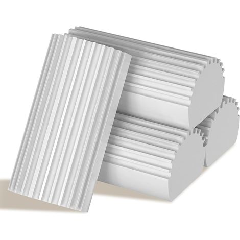 4 Buc Éponge à dépoussiérer humide, brosse de nettoyage, plumeau haute densité lavable pour stores, vitres et grilles d'aération, grise 4 Buc (1/5)