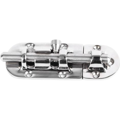 Door Latch Lock 110x38mm 316 Stainless Steel High Accuracy Electrolytic Polishing Process Sliding Bolt Lock (1/5)