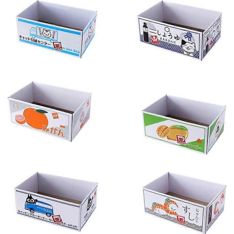 Boîte en carton ondulé pour chat, compatible avec les animaux de compagnie domestiques (1/5)