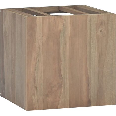 Wall-mounted Bathroom Cabinet 46x25.5x40 cm Solid Wood Teak vidaXL (1/5)