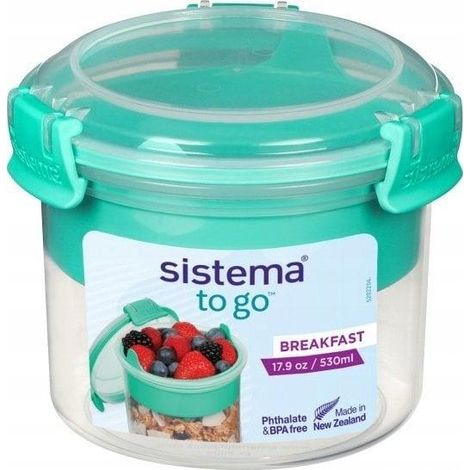 Box Breakfast to go 530 ml 11,5x9,5x11,5cm farbig sortiert