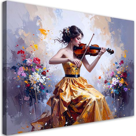 Wandbild Mädchen das Geige spielt 30x20 (1/5)