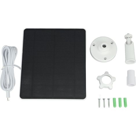 Panneau solaire 5W pour caméra étanche haute efficacité en silicium monocristallin caméra extérieure à énergie solaire (1/5)