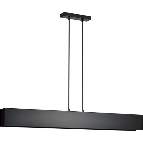 Lampada a Sospensione Gentor, Acciaio verniciato a polvere, Nero, 96x100x6 cm (1/5)