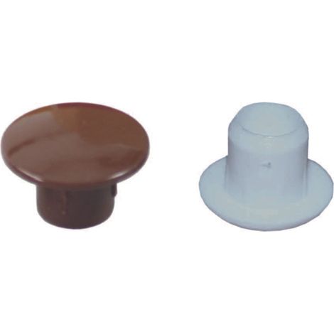 COPRIFORO IN PLASTICA- - ø mm.10 con testa ø mm.17 colore marrone - 2000 pezzi