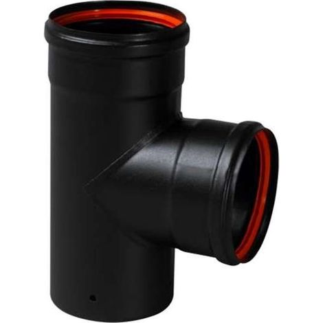 Camini Wierer Tubi Stufa - Elemento a T 90° - 80 mm