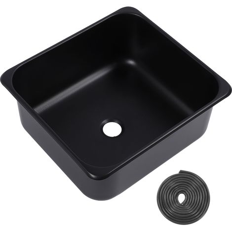 EBTOOLS RV 304 Edelstahl-Küchenspüle mit 15 l Fassungsvermögen und 40 mm Abfluss für Wohnwagen, Boote, LKWs und Wohnmobile.