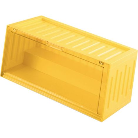 Aufbewahrungsbox für Figuren, staubdicht, transparente gelbe Vitrine (1/5)