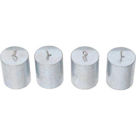 4er-Set 200g Gewichte mit Haken, verchromter Stahl, Kalibriergewichte für Zuhause, Schule, Unterricht, Experimente (1/4)