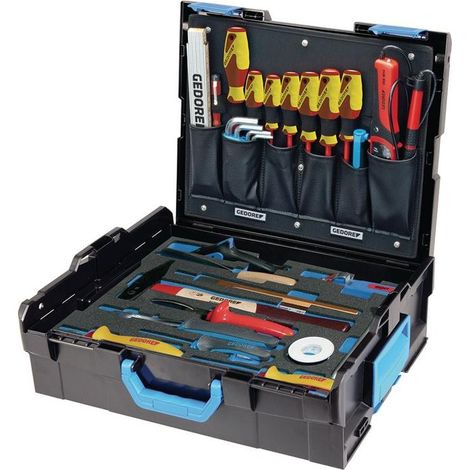 Gedore Kit de herramientas de trabajo negro 36 piezas para electricista (1/4)