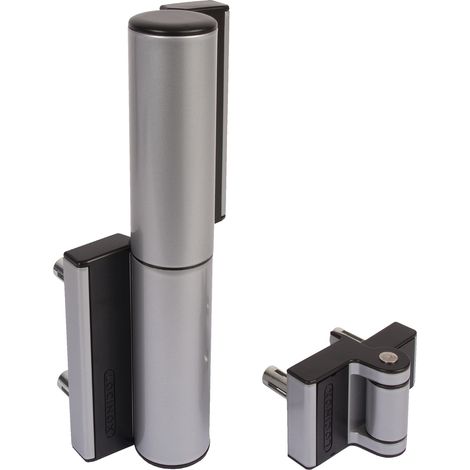 Locinox – Ferme-porte hydraulique 180° – Aluminium thermolaqué – Poids max 75 kg – Réglable en hauteur et largeur – Installation Quick-Fix