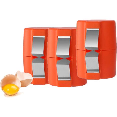 Juego de 3 piezas para romper huevos, abrehuevos, rompehuevos, separador de cáscaras portátil, utensilios de cocina. (1/5)