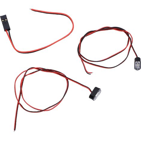 Bande lumineuse LED pour voiture télécommandée, avec gaine thermorétractable, blanche. (1/5)