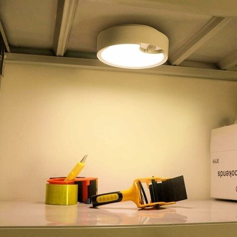 Plafoniera Bardusch 80 LED con rilevatore di movimento a batteria (1/4)