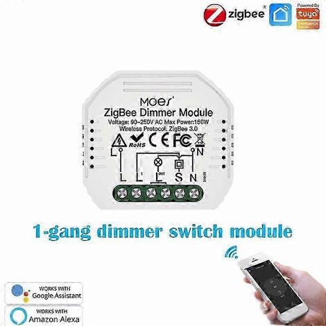 Module relais interrupteur intelligent ZigBee 25-26, variateur 1/2 voie, rideau lumineux ZigBee + RF (1/4)