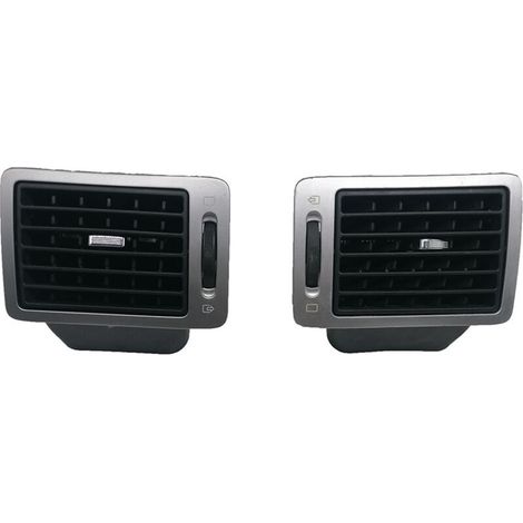 Le 8231CS convient à la grille d'aération centrale du tableau de bord de la Peugeot 307, panneau de ventilation d'air chaud argenté, garniture de grille d'aération centrale, peinture argentée. (1/4)