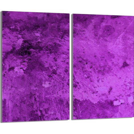Placa protectora de vidrio para estufa 2x30x52 Morado (1/5)