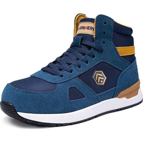 LARNMERN PRO Baskets de Sécurité Légères et Respirantes pour Homme avec Embout en Acier - Chaussures de Travail Antidérapantes Tailles 36-49 EU (1/5)