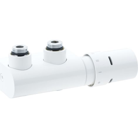 VHX-Set Eckform für 2-Rohrbetrieb, weiß RAL9016