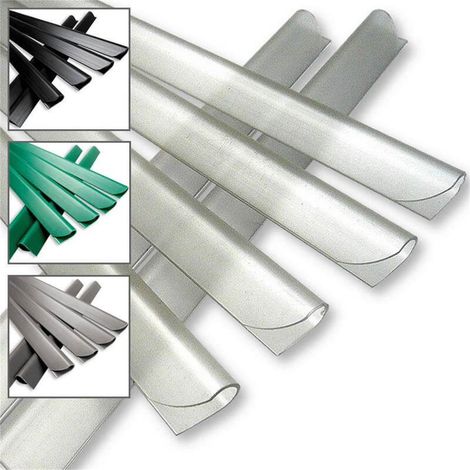 Klemmschienen 25er Set anthrazit RAL 7016 19x1,5 cm