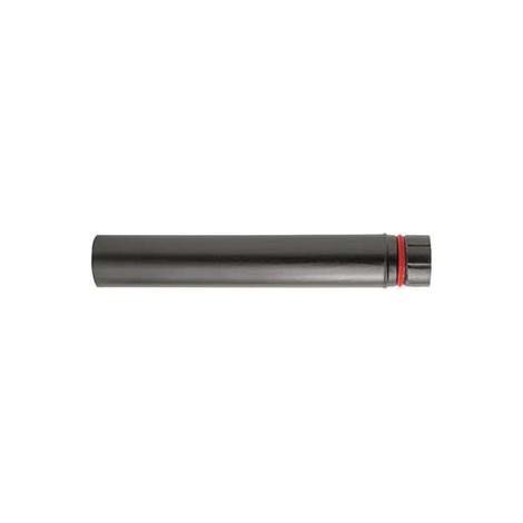 TUBO PORCELLANATO PER STUFE A PELLET NERO OPACO ALA PELLET ECO  ø mm.80x250h.    ALA