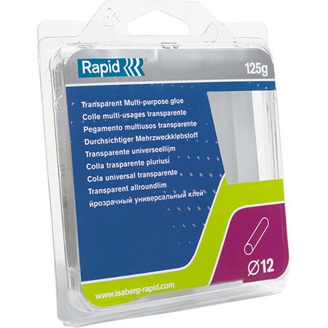 Universal Transparent Glue Stick Set – 12 Pack, 12mm Diameter, 125g, Quick-Acting Multi-Purpose Adhesive