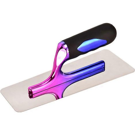 Truelle à plâtre en acier inoxydable de 0,5 mm d'épaisseur, grattoir à peinture, outil de construction pour ciment, fissures et maçonnerie (B) (1/5)