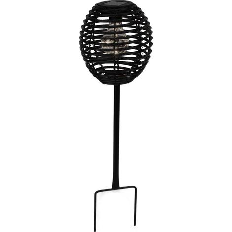 Lampada solare progarden rattan sphere lamp sensore crepuscolare resistente (1/2)