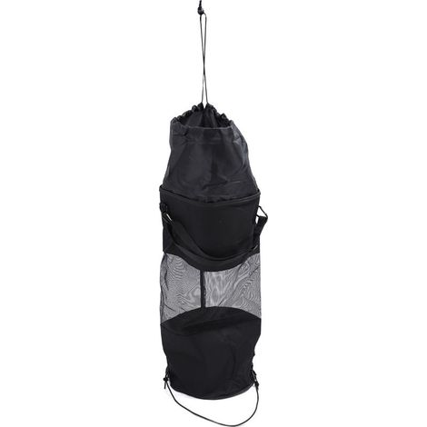 Sac à déchets pour bateau, pliable et léger, poubelle de yacht et kayak, rangement pratique - Noir - (1/5)