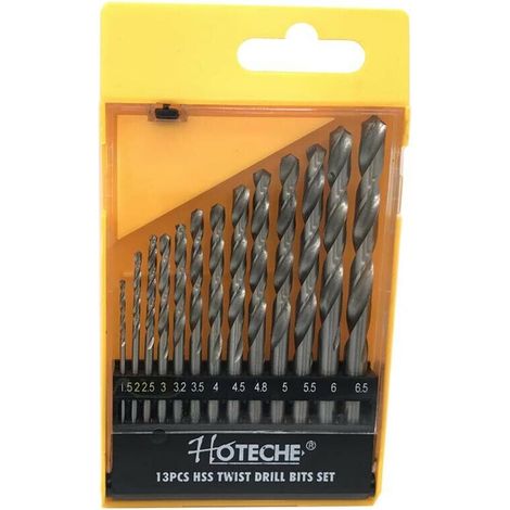 Kit 13 Punte Trapano In Lega Di Titanio Hss Fresa Da 1.5 A 6.5 Mm