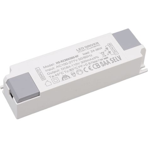 Alimentation LED 24-36W 300mA AC100-277V vers DC64-110V pour Éclairage LED
