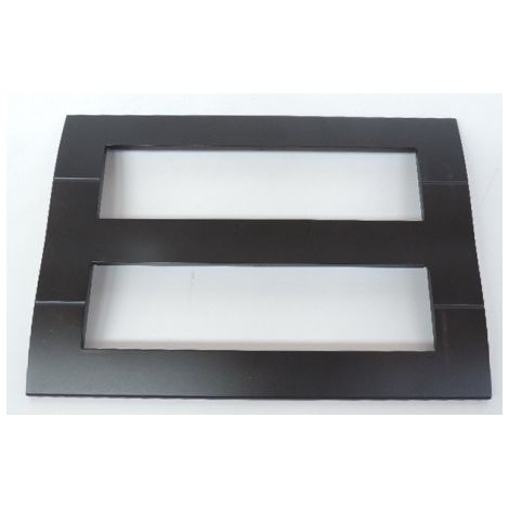 Plaque 16 modules Noir Systo HAGER WS416N