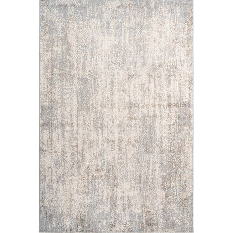 Tapis taupe moderne effet 3d motif géométrique - 150 x 80 cm (1/3)