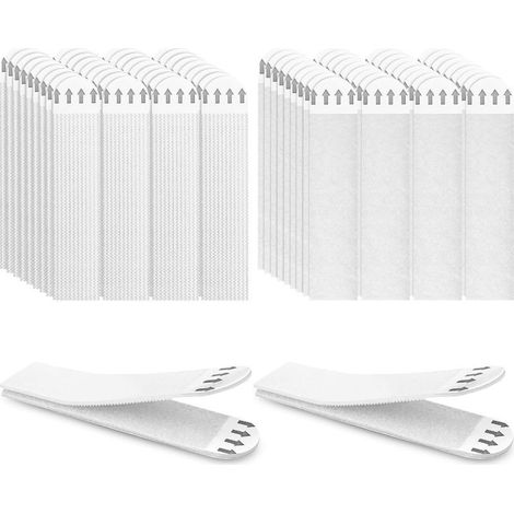 Accroches tableaux sans percer – Lot de 36 paires – Fixation murale sans dommage – Charge 500 g par paire – Pour surfaces lisses (1/5)