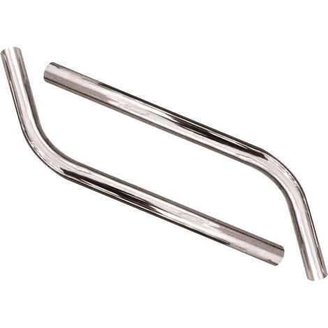 Cleancraft Saugrohr Ø 38 mm / 2 x 0,57 m, verchromt, 7013382 (1/2)