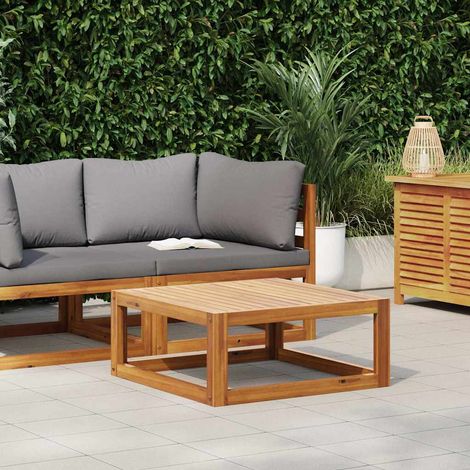 vidaXL Mesa de centro de madera maciza de acacia 68x68x29 cm (1/5)