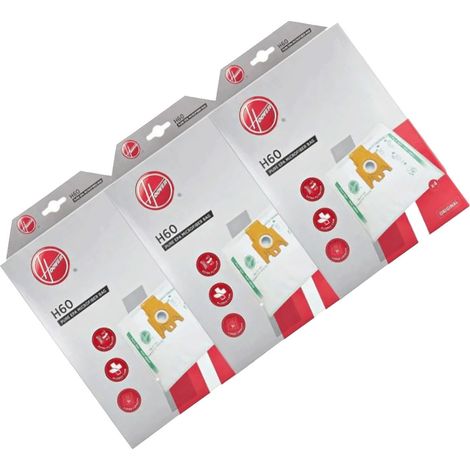 Ersatzteil - Satz von 3 Boxen mit je 4 Beuteln H60 -  - HOOVER