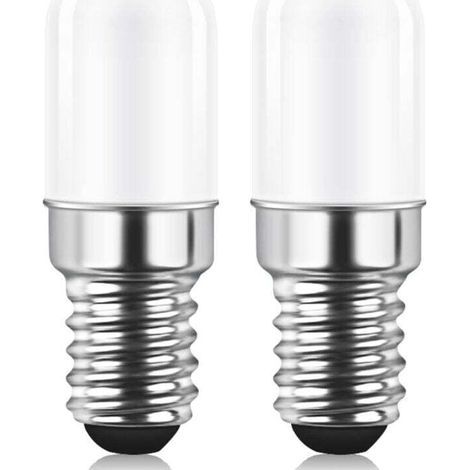 [JAMAIS UTILISÉ] Ampoule LED E14 pour Réfrigérateur, 1.5W équivalent à 15W, Blanc Chaud 3000K, Ampoule pour Frigo, Lampe de Sel, Machine a Coudre, Lot de 2 (1/4)