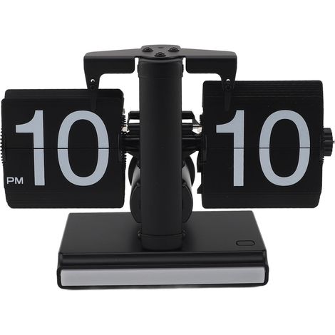 Reloj Flip LED Retro Acero Inoxidable, Diseño Minimalista Silencioso con Luz Ambiental – Ideal para Decoración de Salón y Oficina (1/5)