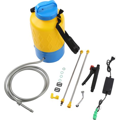 Pulverizador eléctrico de 5 litros y 2 A, pequeño y multifuncional, alimentado por batería de litio. (1/5)