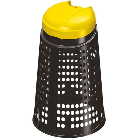 Trespolo grigliato in polipropilene, 110 L - Giallo