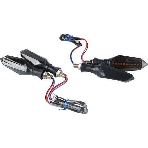4 Clignotants Moto LED Séquentiels 12V Universels Feux de Direction 12 LED pour Deux-Roues (1/5)