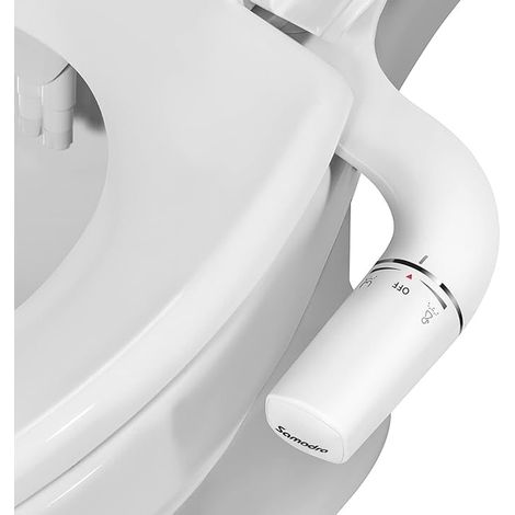 Bidet Toilette Gauche WC Bidet Japonaise Toilette Non Électrique Double Buse Interface France Taille Standard 3/8-Bidet Kit Complet (1/5)