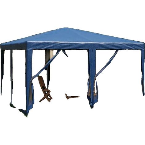 Carpa para fiestas, fabricada en HDPE, fácil de limpiar, color azul. (1/2)