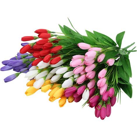 Fleurs Artificielles - Magnolias Simulés - 10 Fagots - Hauteur 35 cm - 7 Branches par Fagot - 3 Fleurs par Branche - Décoration Intérieure Extérieure - Pour Vases Basse, Jardinières, Mariages, Photogr (1/5)